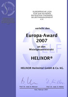 SELF-Europa-Award 2007 an Helixor